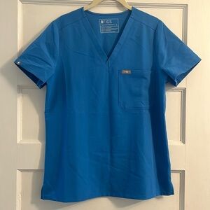 Figs Capri Blue Catalina Small Scrub Top